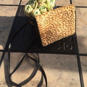 Pierre Cardin • Vtg Leather/Calf Hair Crossbody